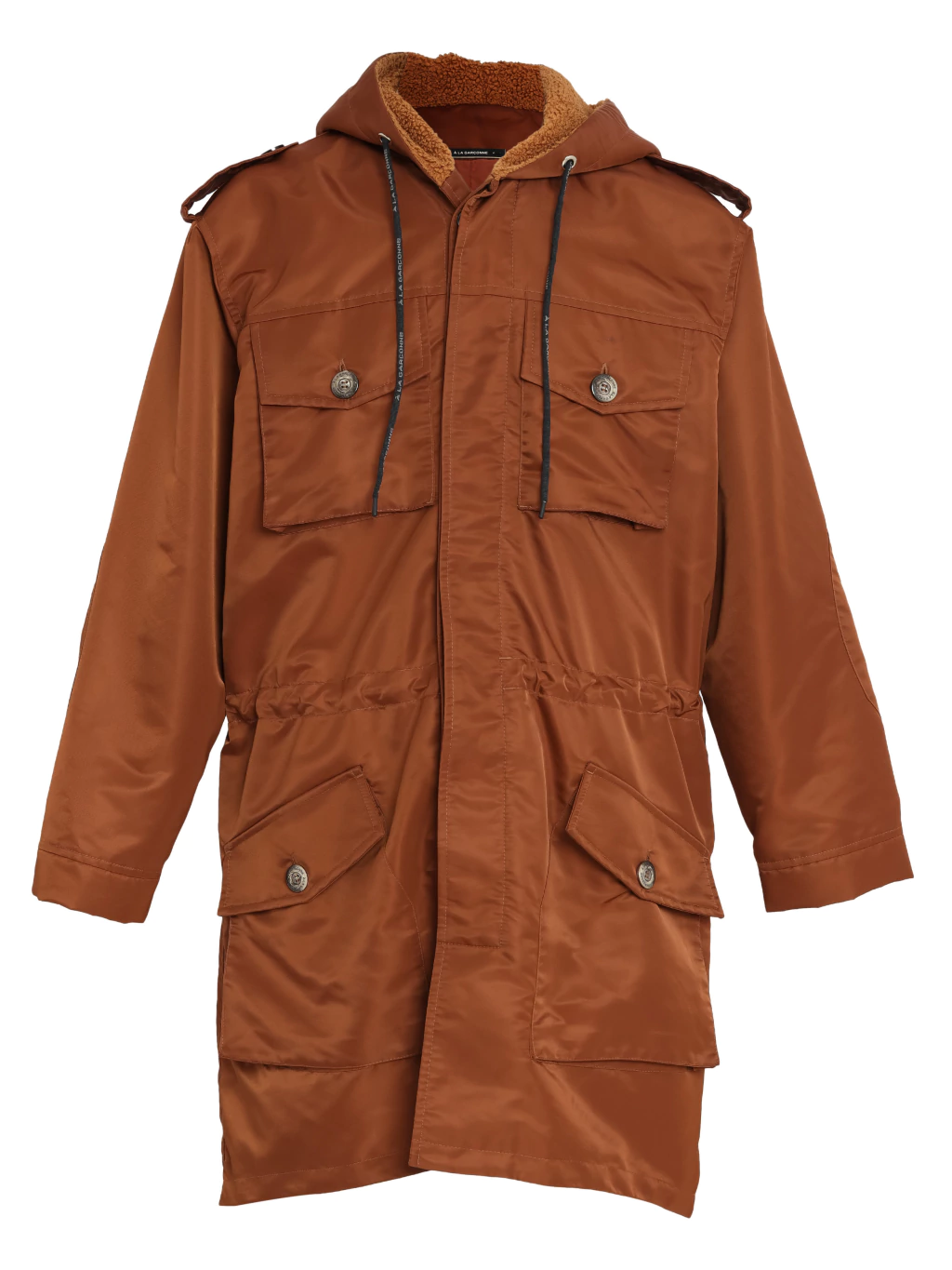Parka longa com capuz