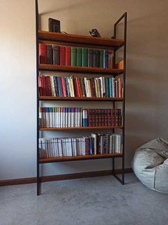 BIBLIOTECA DE MADERA Y HIERRO (DEMORA 30 DIAS)