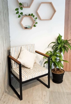 SILLON INDIVIDUAL DE HIERRO CECI (DEMORA 45 DIAS) - comprar online