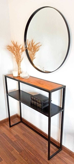 RECIBIDOR DOBLE DE MADERA Y CHAPA (DEMORA 30 DIAS) - tienda online