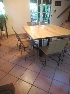 Imagen de MESA DE COMEDOR ZOITA Y HIERRO (DEMORA 45 DIAS)