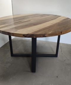 Mesa de comedor redonda guayubira - comprar online