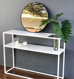 RECIBIDOR DOBLE DE PORCELANATO Y CHAPA MATI (Demora 30 días) - comprar online