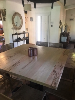 MESA DE COMEDOR ZOITA Y HIERRO (DEMORA 45 DIAS) - tienda online
