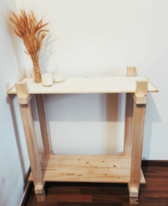 RECIBIDOR DOBLE DE PORCELANATO Y MADERA CLEMEN (30 DIAS) - comprar online