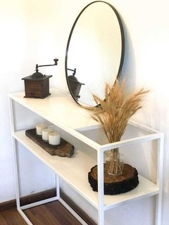 RECIBIDOR DOBLE DE PORCELANATO Y CHAPA MATI (Demora 30 días) - VIAZ HOME
