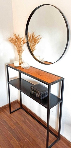 RECIBIDOR DOBLE DE MADERA Y CHAPA (DEMORA 30 DIAS) - comprar online