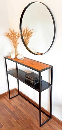RECIBIDOR DOBLE DE MADERA Y CHAPA (DEMORA 30 DIAS) - VIAZ HOME