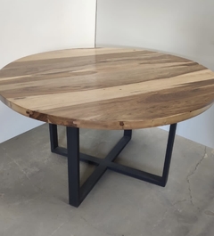 Mesa de comedor redonda guayubira