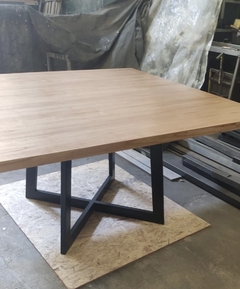 MESA DE COMEDOR PARAISO Y HIERRO (DEMORA 45 DIAS) - tienda online