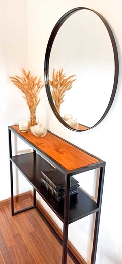 RECIBIDOR DOBLE DE MADERA Y CHAPA (DEMORA 30 DIAS) - comprar online