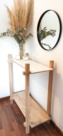 Imagen de RECIBIDOR DOBLE DE PORCELANATO Y MADERA CLEMEN (30 DIAS)