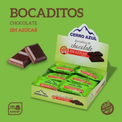 Bocaditos de chocolate sin azucar Cerro Azul