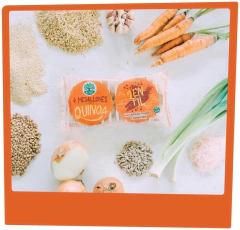 Imagen de Hamburguesas de quinoa veganas Nutree