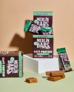 Barritas proteicas sabor café veganas Merlin bars en internet