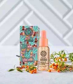 Serum facial hidratante con microesferas y vitamina C Natura Siberica