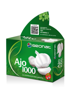 Ajo 1000 por 30 cápsulas para presión arterial Geonat