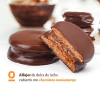 Alfajor de dulce de leche bañado libre de gluten Sol de invierno