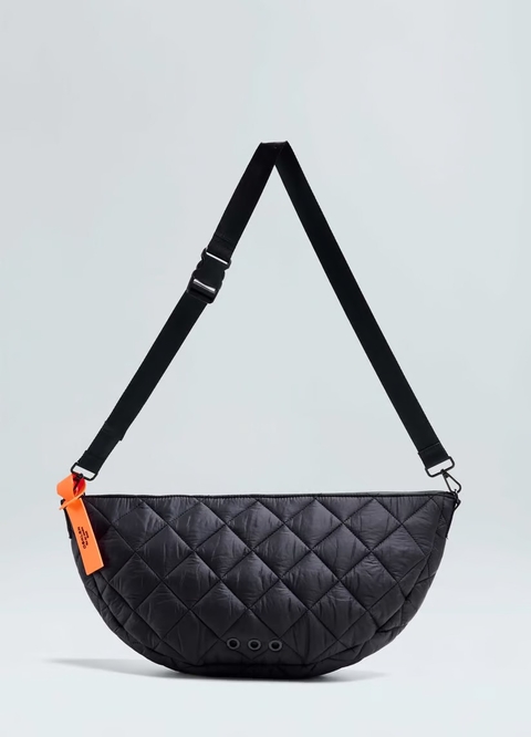 Osklen Bolsa Mini Antiroba Nylon Matelasse Preto - comprar online