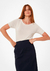 Mob Blusa De Tricot M/C Decote Canoa 47.40.3305 Off White - loja online