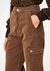 Mob Calca Wide Leg Sarja Bolsos Laterais 12.75.3301 Verde Musgo - loja online