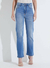 Forum Calca Jeans Nadia Com Aplicacao 24607494 Indigo - comprar online