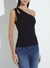 Forum Blusa Alça Assimétrica Comfort 364606829 Preto - comprar online