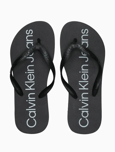 Calvin Klein Chinelo Ckj Basic Ckjm1105 Preto - comprar online