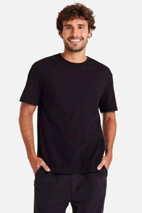 Simples Reserva Camiseta Mc Waffle 0090096 preto - comprar online