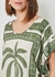 Mob Blusa Manga Curta Estampa Lenco Coqueiro 57.20.3411 Verde na internet