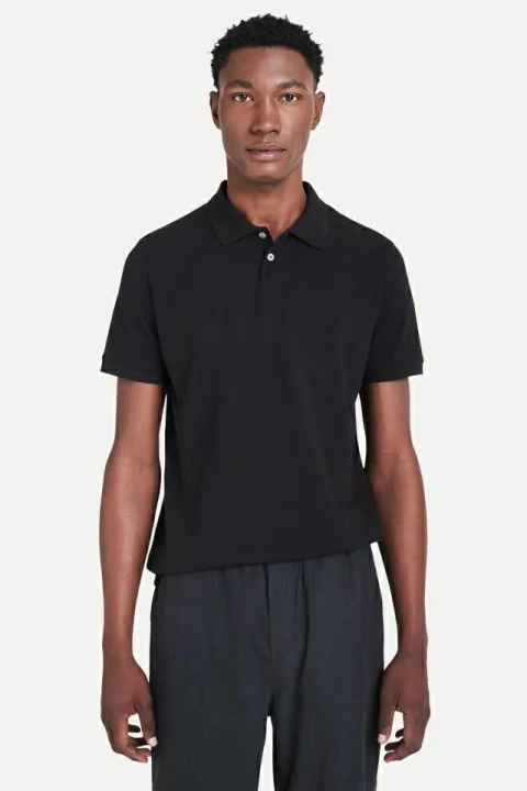Simples Reserva Polo Basica Masc Piquet Algodao Peruano 0081085 preto