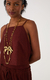 Dress To Blusa Linho Quadradinha 02082972 Marrom - loja online