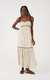 Dress To Vestido Longo Algodao Vivos 01332139 Off White - comprar online