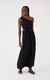 Dress To Vestido Longo Linho Cintura Deslocada 01332160 Preto - OnOff Clothes - Roupas Femininas e Masculinas