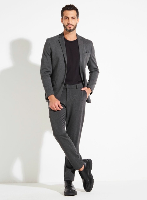 Forum Blazer Masculino 594600209 Cinza Mescla