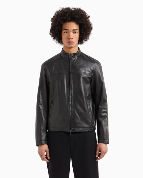 Armani Exchange Jaqueta Couro Xm000448 Preto - comprar online