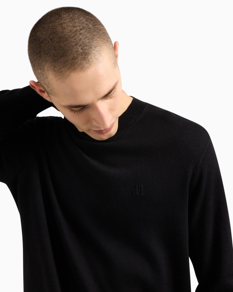 Armani Exchange Pulover De Malha Xm000338 Preto