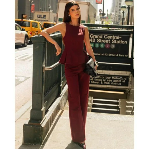 Murau Regata Sarja Peplum 000260 Vinho Cabernet