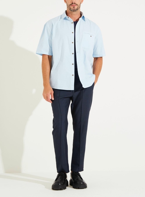 Forum Calca Masculina Reta - Johann 14613850 Azul