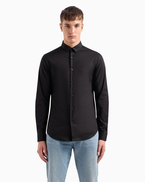 Armani Exchange Camisa Slim Fit 8Nzc31 Preto - comprar online