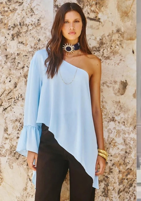 MYFT BLUSA OMBRO ÚNICO ASSIMÉTRICA ALONGADA 502BL009107 - comprar online