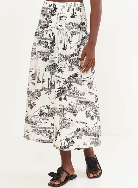 COLCCI SAIA ESTAMPADA MIDI 80104872 - comprar online