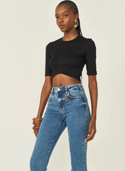 COLCCI BLUSA SLIM ENCURTADA 360129574