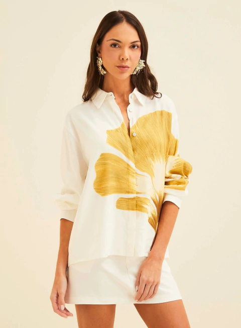 FORUM CAMISA LINHO ESTAMPADA 304601739