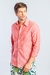 Sergio K Camisa Ml Linho Casual Rosa