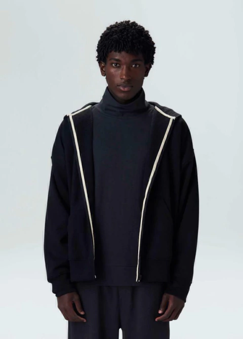 Osklen Moletom Over Double Asap Preto - comprar online