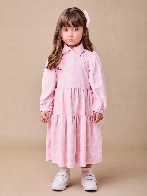 Anime Vestido Rosa Em Veludo Com Corações P6006 Coracoes Petite - comprar online
