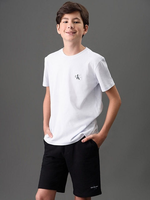 Calvin Klein Kids Bermuda Moletom Ckj Boy Logo Reissue Ckjj513 - comprar online