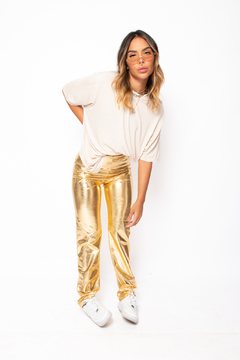 CALÇA KONTEINER DOURADA - comprar online