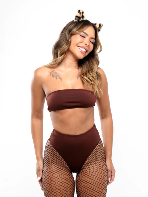 HOT PANT SPARKS MARROM - comprar online